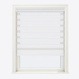 Allure Gloss White Day & Night Blinds - Zen Shades