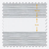 Allure Mirage Grey Day & Night Blinds - Zen Shades