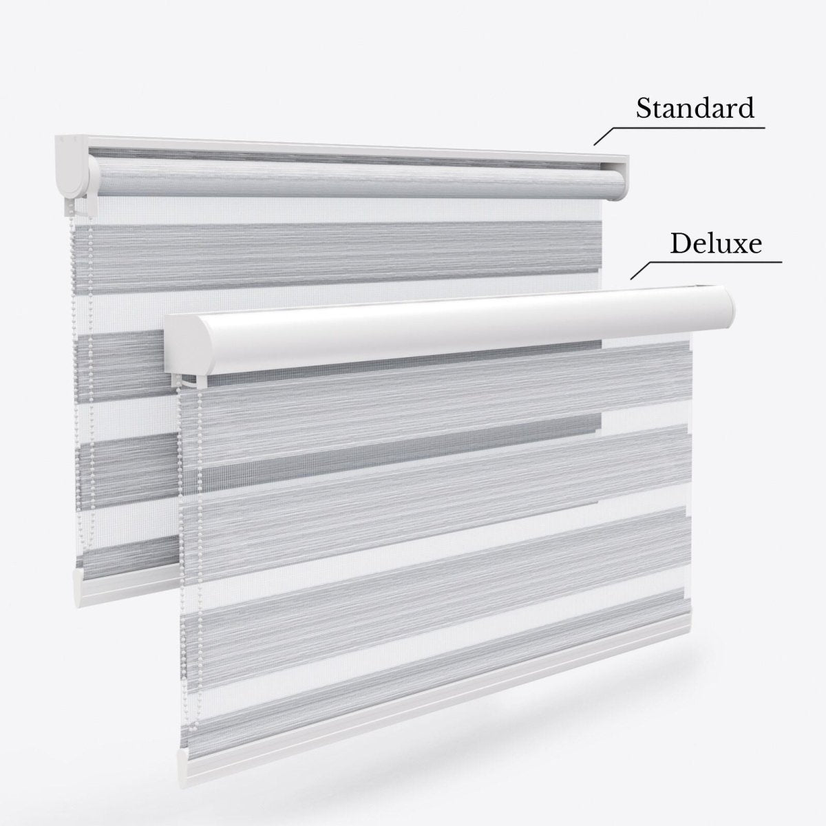 Allure Mirage Grey Day & Night Blinds - Zen Shades