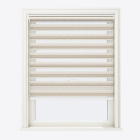 Allure Plaza Taupe Day & Night Blinds - Zen Shades