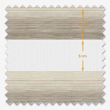 Allure Plaza Taupe Day & Night Blinds - Zen Shades