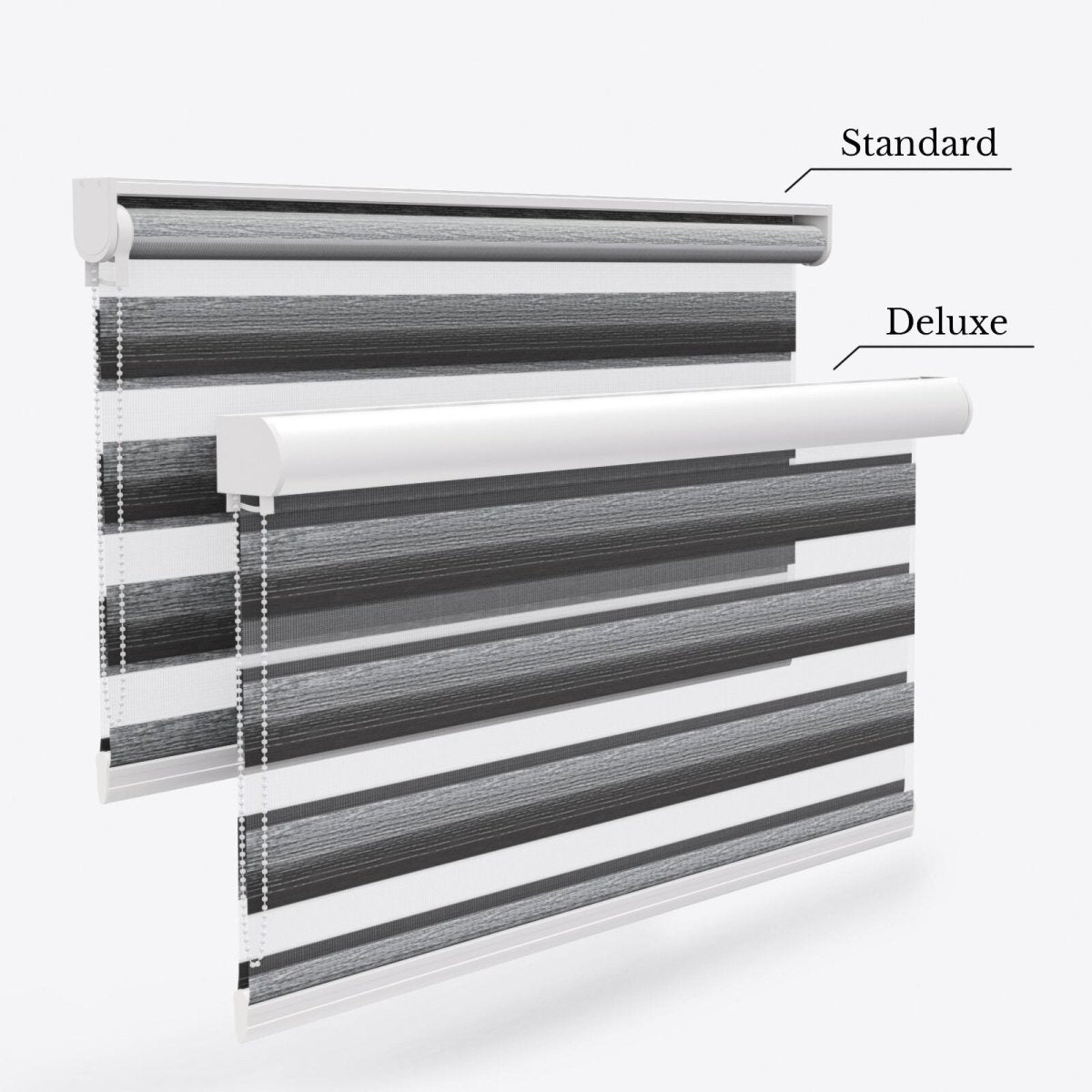 Allure Shadow Slate Day & Night Blinds - Zen Shades