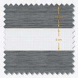 Allure Steeple Gray Day & Night Blinds - Zen Shades