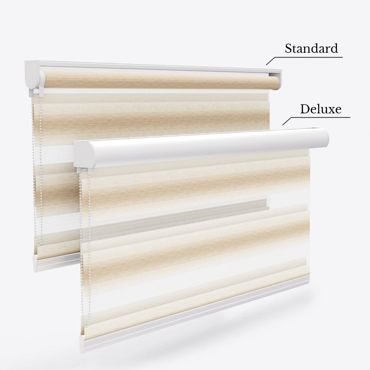 Allure Warm Sand Day & Night Blinds - Zen Shades