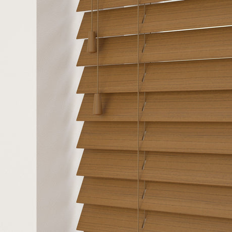 Amber Faux Wood Blinds - Zen Shades