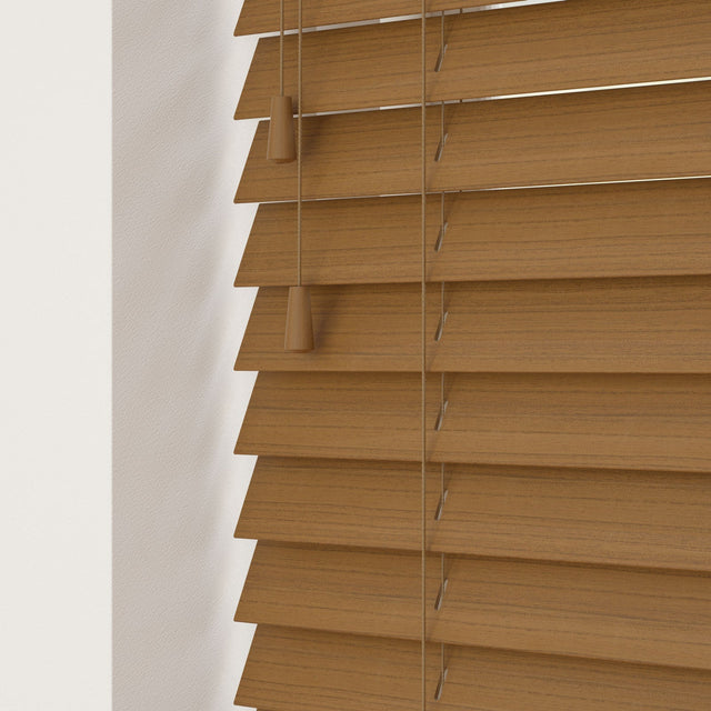 Amber Faux Wood Blinds - Zen Shades