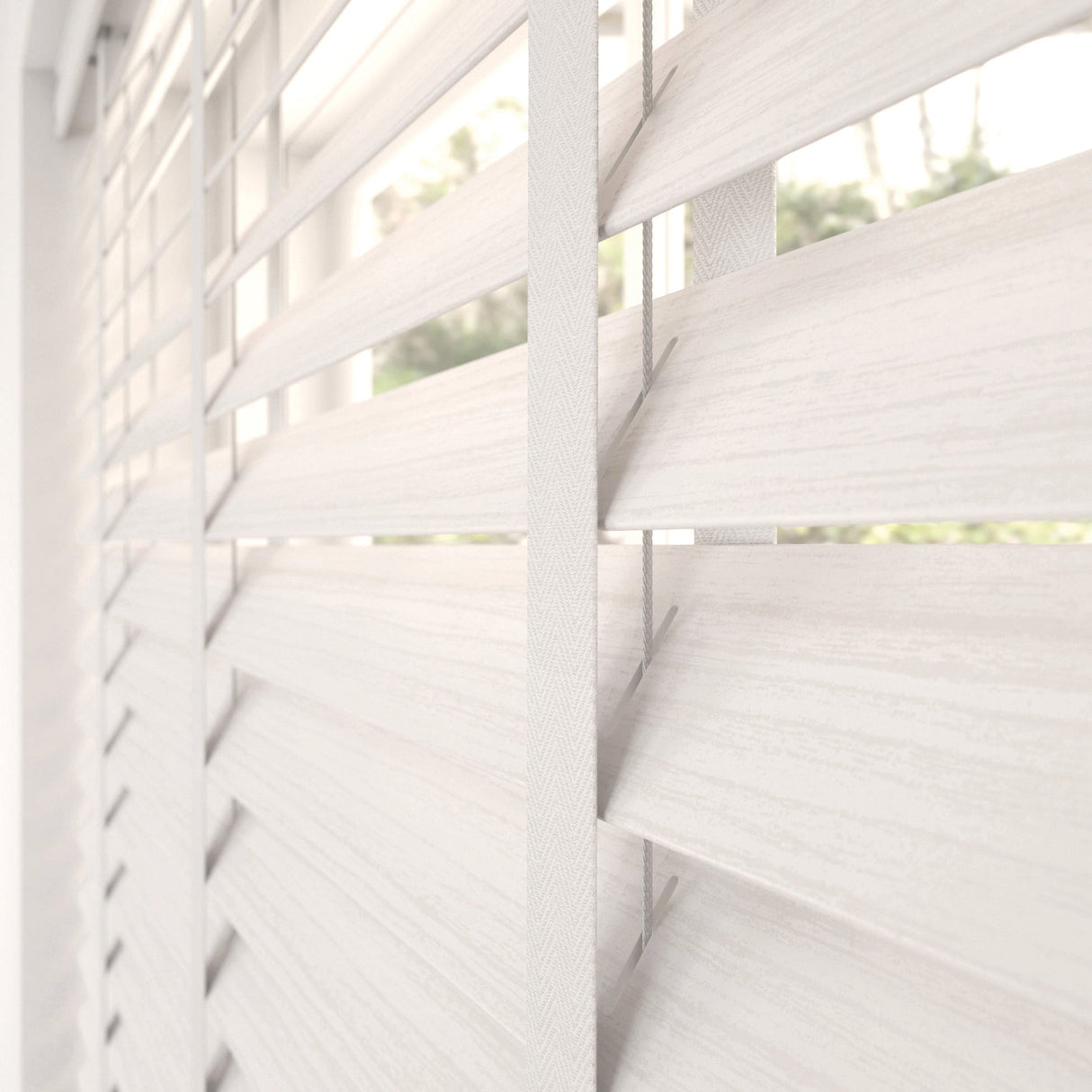 Arctic Oak Faux Wood Blinds - Zen Shades