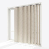 Atakama Champagne Blackout PVC Vertical Blinds - Zen Shades