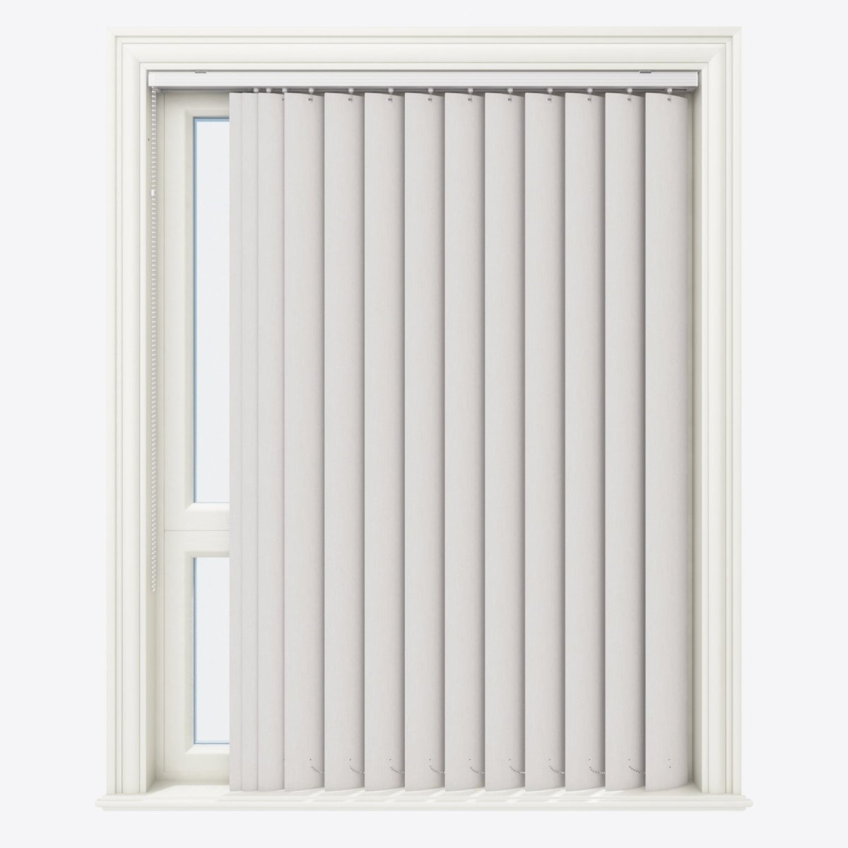 Atakama Silver Blackout PVC Vertical Blinds - Zen Shades