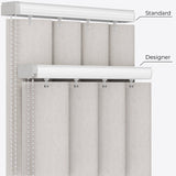 Atakama Silver Blackout PVC Vertical Blinds - Zen Shades