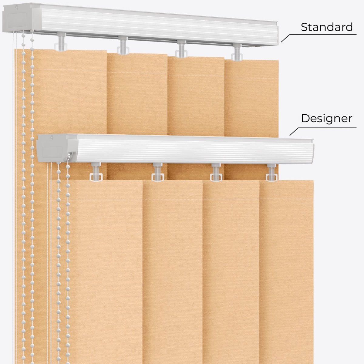 Bali Desert Dust Vertical Blinds - Zen Shades