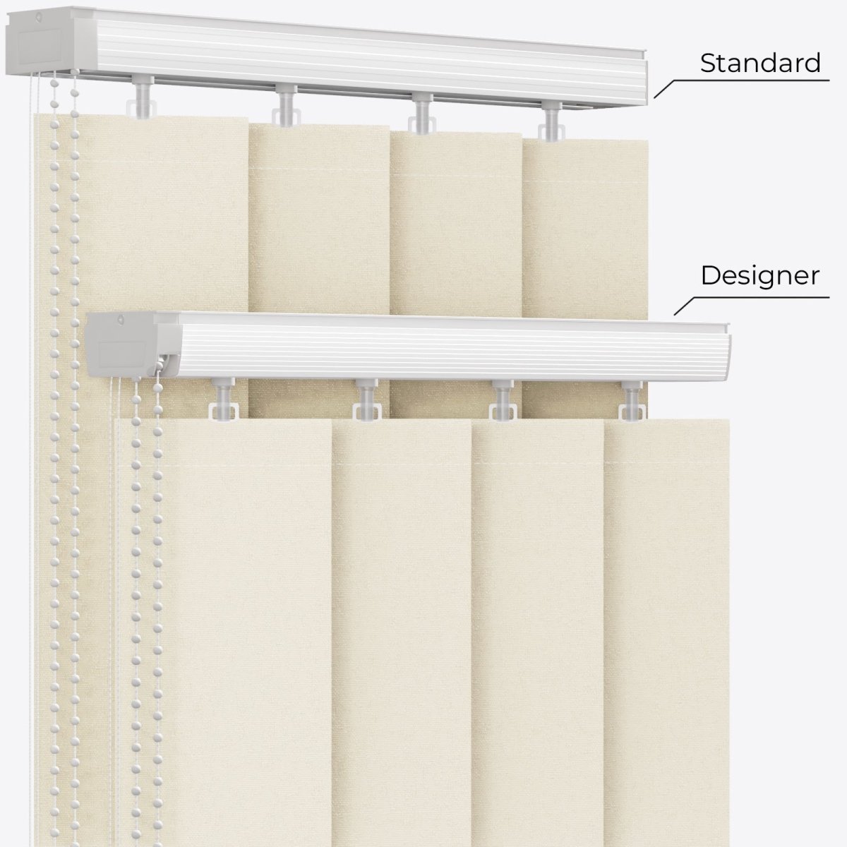 Bali Fog Vertical Blinds - Zen Shades