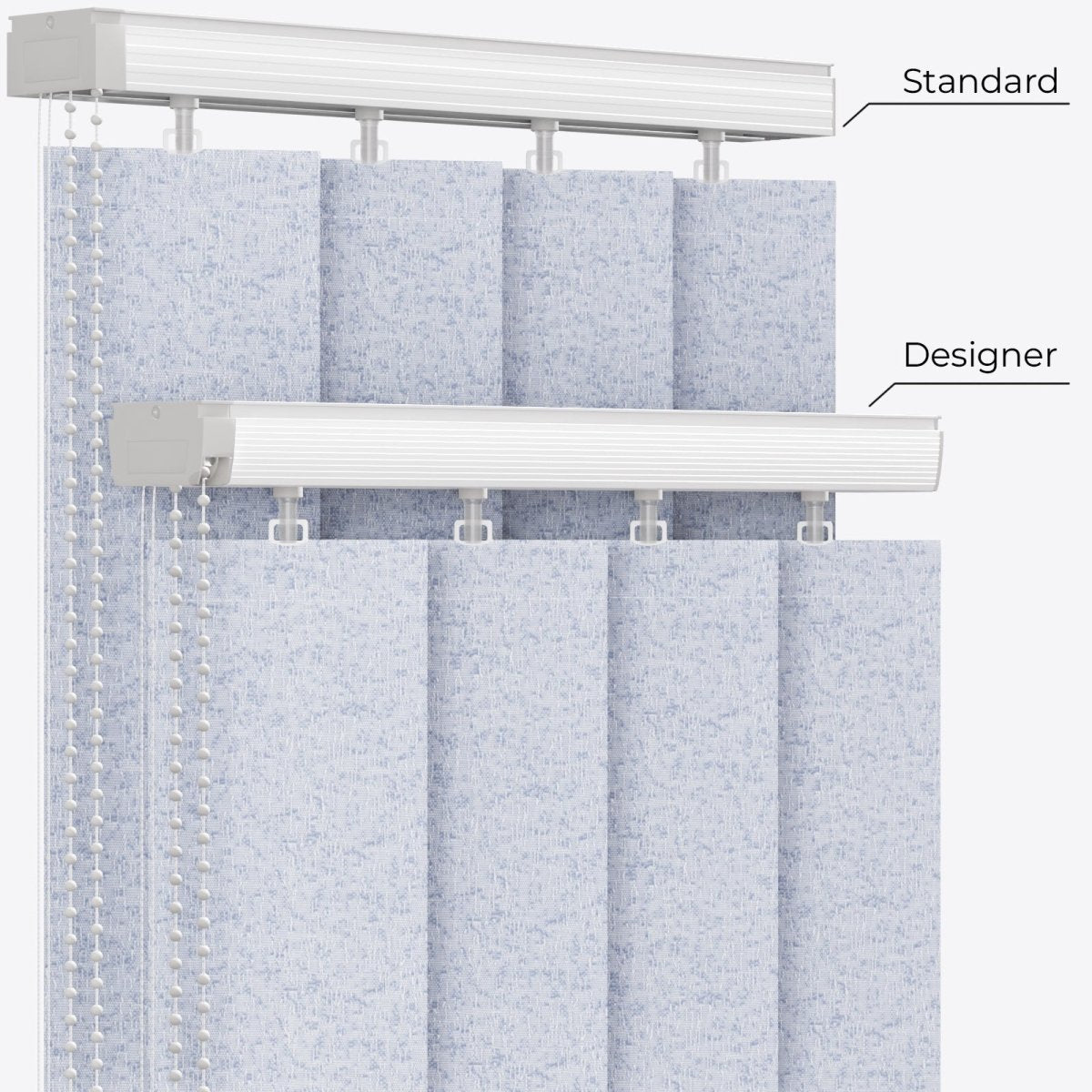 Bali Niagara Mist Vertical Blinds - Zen Shades