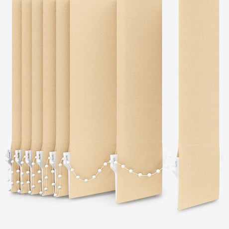 Bali Pear Beige Vertical Blinds Replacement Slats - Zen Shades