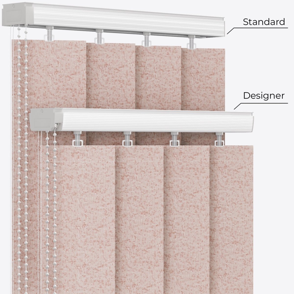 Bali Sepia Rose Vertical Blinds - Zen Shades