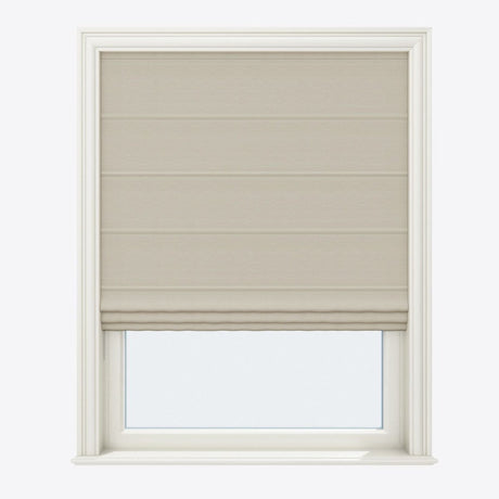 Barcelona Pale Beige Roman Blinds - Zen Shades