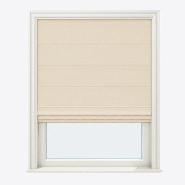 Barcelona Parchment Roman Blinds - Zen Shades