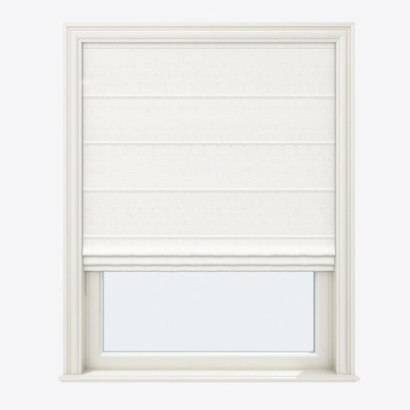 Barcelona White Onyx Roman Blinds - Zen Shades