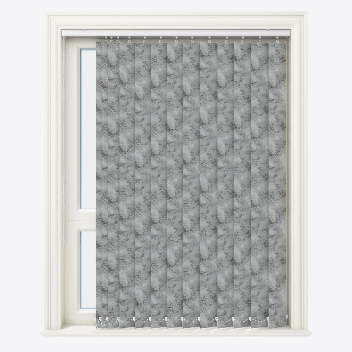 Batista Ash Grey Vertical Blinds - Zen Shades