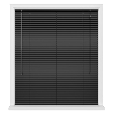 Black Satin Venetian Blinds - Zen Shades