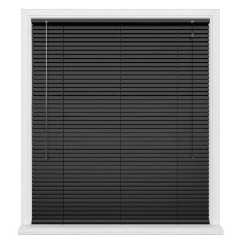 Black Satin Venetian Blinds - Zen Shades