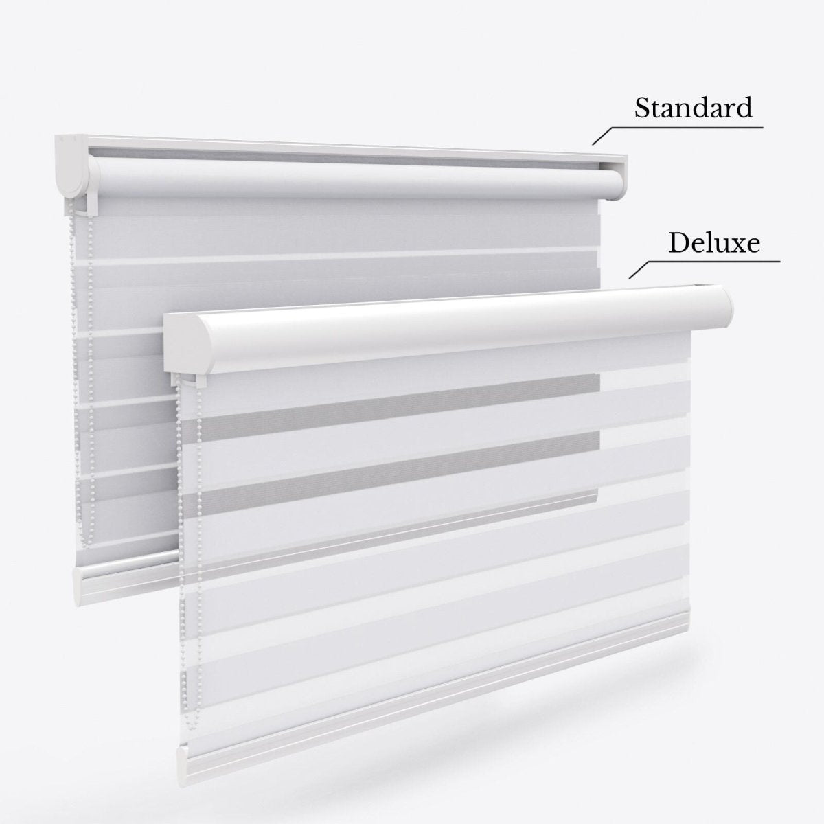 Blackout Delicacy Gray Dawn Day & Night Blinds - Zen Shades