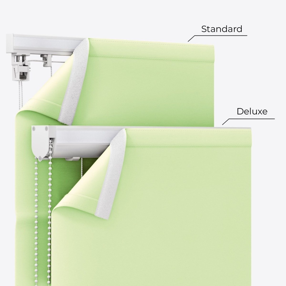 Bliss Lime Cream Roman Blinds - Zen Shades