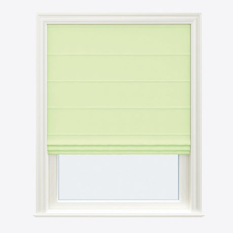 Bliss Lime Cream Roman Blinds - Zen Shades