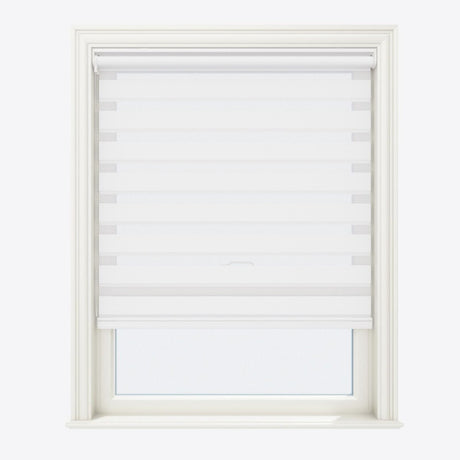 Bliss Porcelain White Day & Night Blinds - Zen Shades