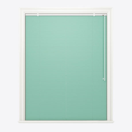 Brushed Green Blue Venetian Blinds - Zen Shades