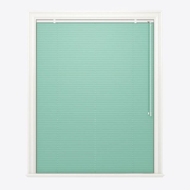 Brushed Green Blue Venetian Blinds - Zen Shades