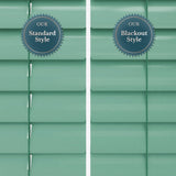 Brushed Green Blue Venetian Blinds - Zen Shades