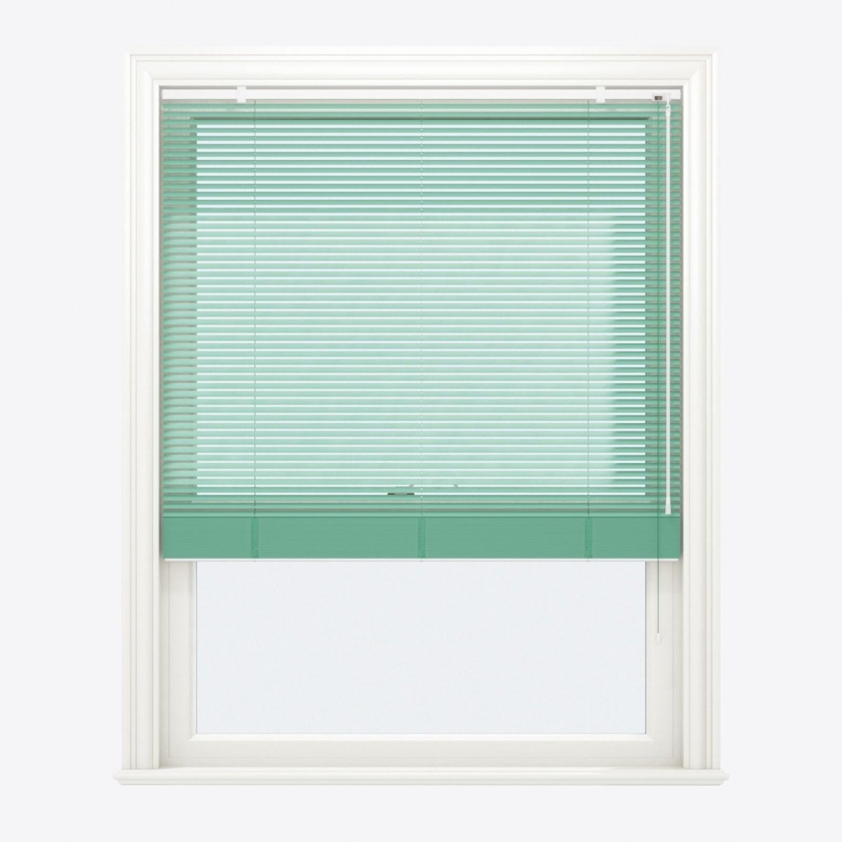 Brushed Green Blue Venetian Blinds - Zen Shades