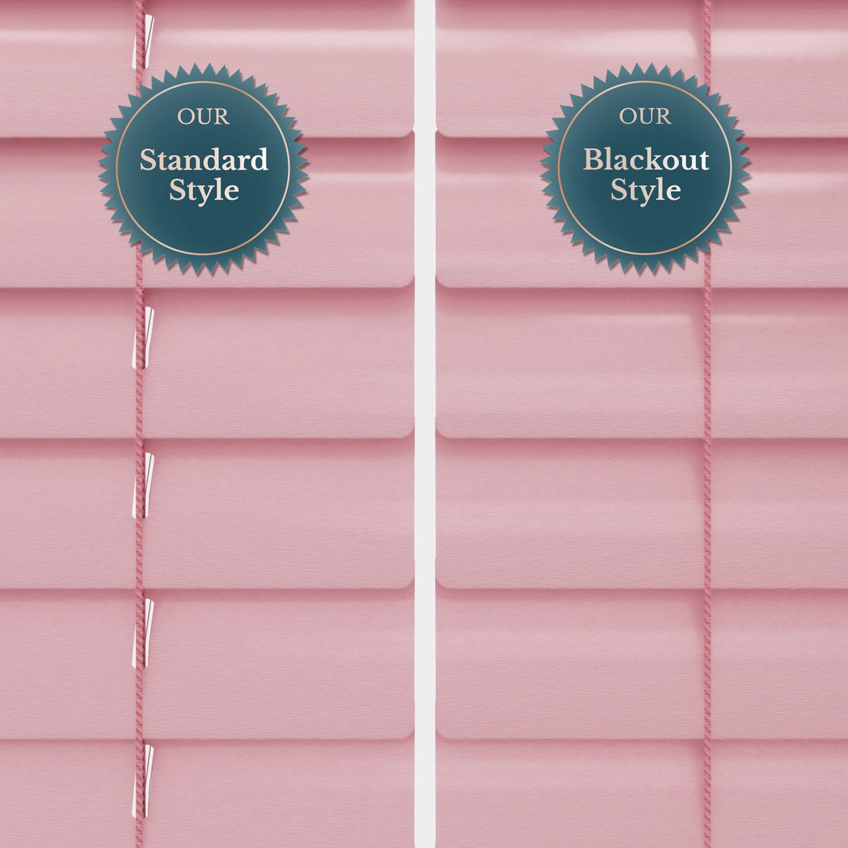 Brushed Innocent Pink Venetian Blinds - Zen Shades