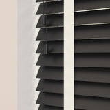 Carbon Real Wooden Blinds With Cotton Tapes - Zen Shades