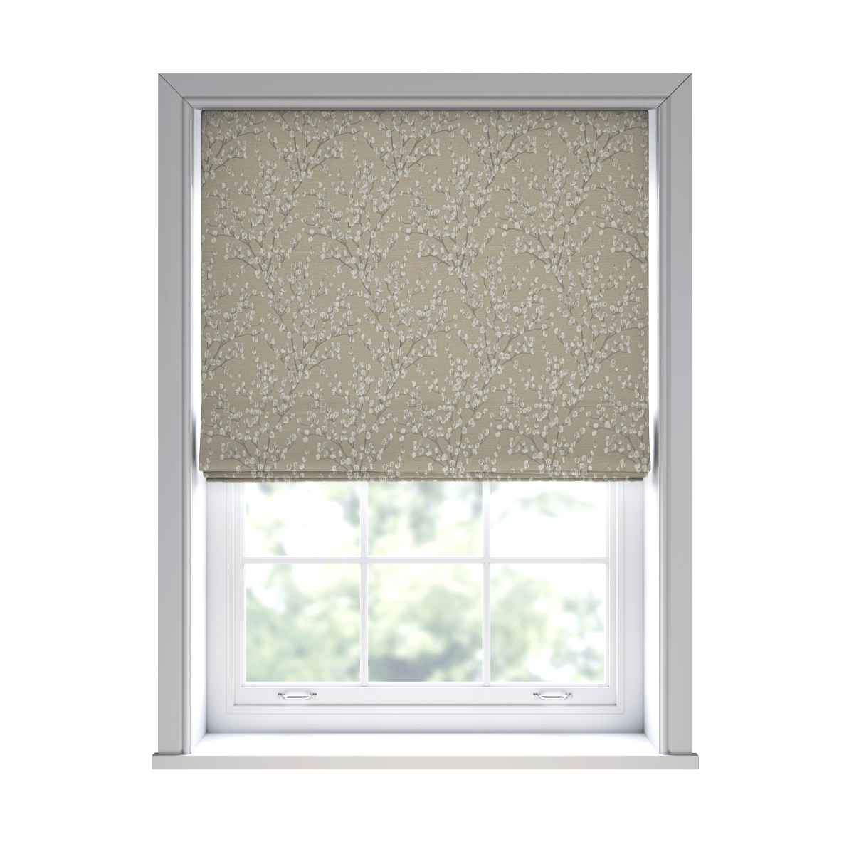 Catkin Praline Roman Blinds - Zen Shades