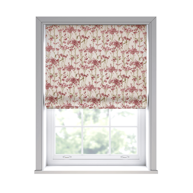 Celina Berry Roman Blinds - Zen Shades