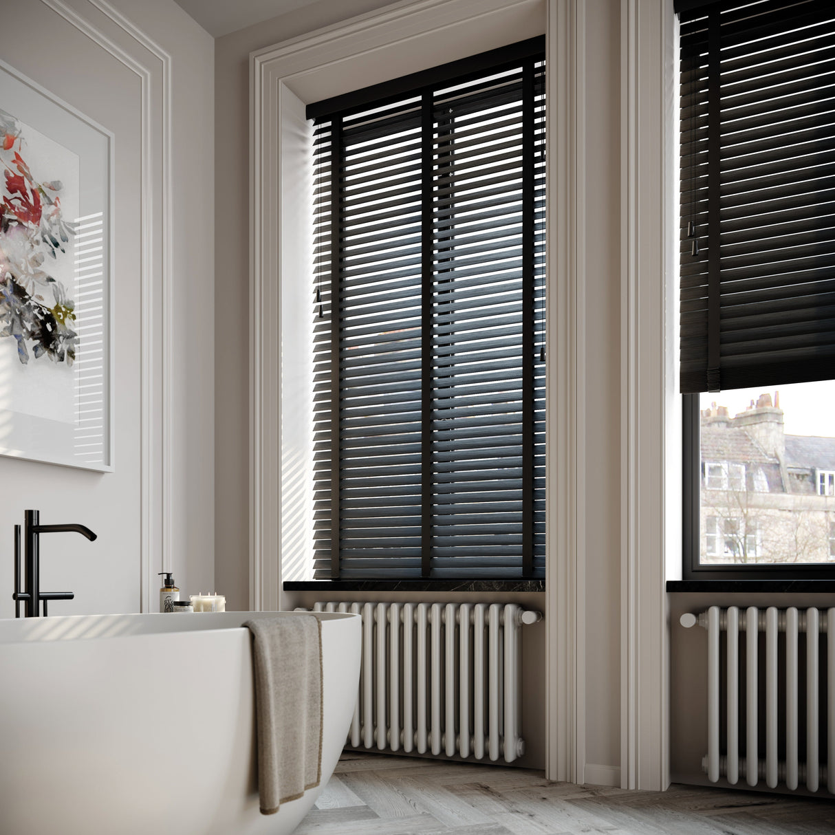 Chroma Faux Wood Blinds - Zen Shades