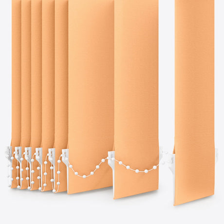 Colori Apricot Nectar Vertical Blinds Replacement Slats - Zen Shades