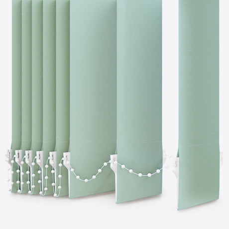 Colori Grayed Jade Vertical Blinds Replacement Slats - Zen Shades