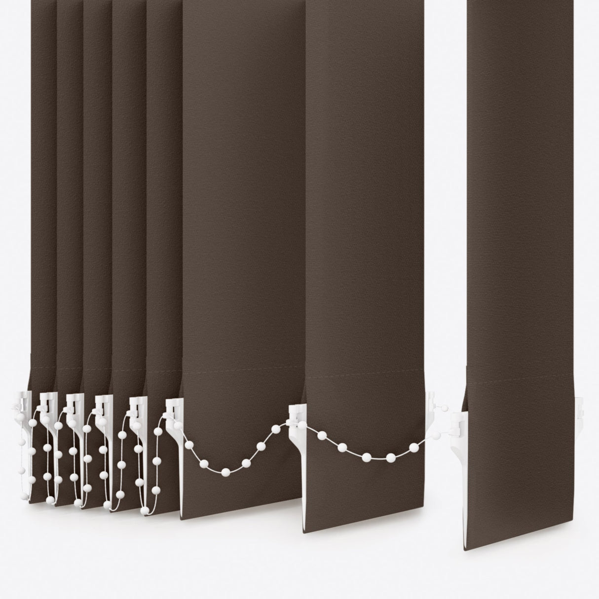 Colori Moor Oak Grey Vertical Blinds - Zen Shades