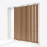 Colori Tobacco Brown Vertical Blinds - Zen Shades