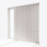 Dakota Silver Blackout PVC Vertical Blinds - Zen Shades