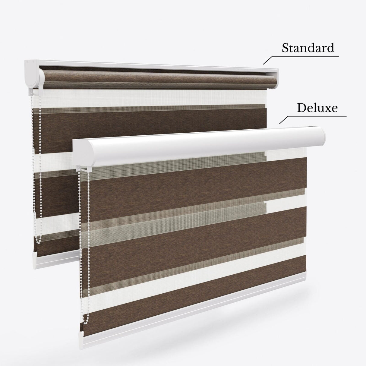 Dark Earth Blackout Day & Night Blinds - Zen Shades