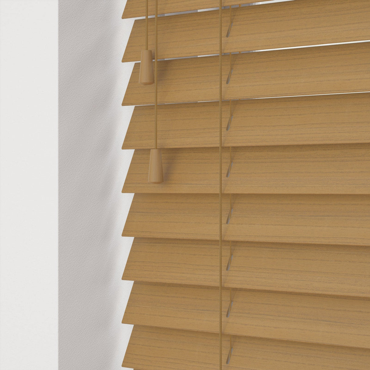 Desert Oak Faux Wood Blinds - Zen Shades