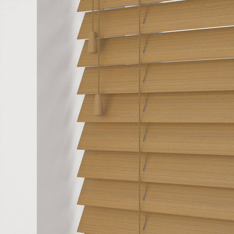 Desert Oak Faux Wood Blinds - Zen Shades