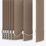 Designo Beige Grey Vertical Blinds - Zen Shades