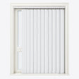 Designo Egyptian White Blackout Vertical Blinds - Zen Shades