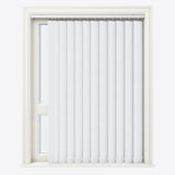 Designo Egyptian White Blackout Vertical Blinds - Zen Shades