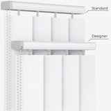 Designo Egyptian White Blackout Vertical Blinds - Zen Shades